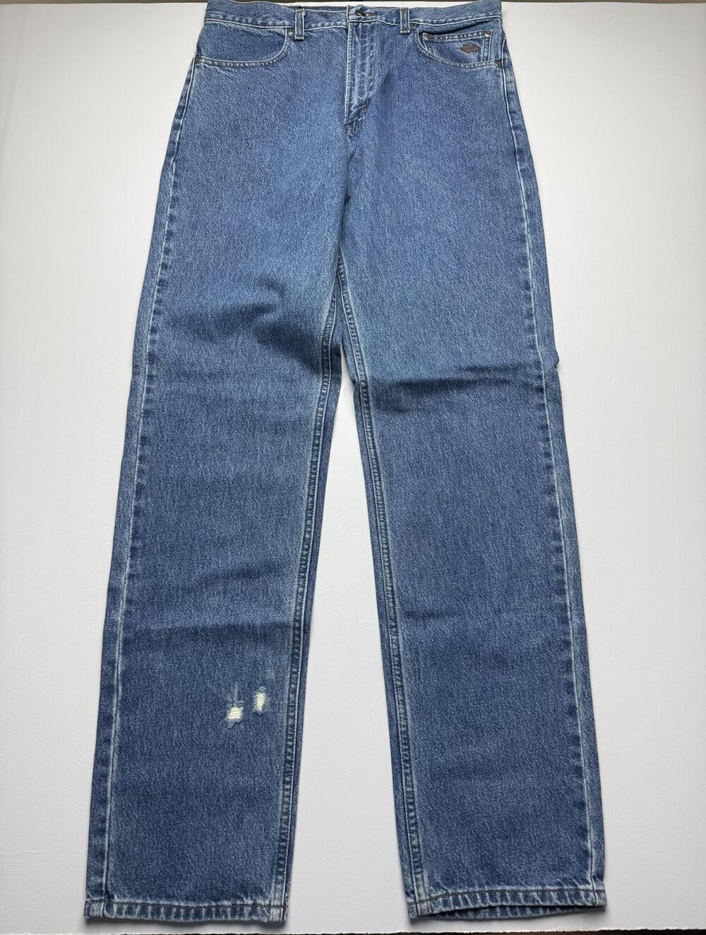 Harley-Davidson Jeans Mens 34x36 Blue Wash Denim Straight Distressed 99025-07VM